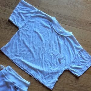 Andrew StJohn💖 cropped white pocket T